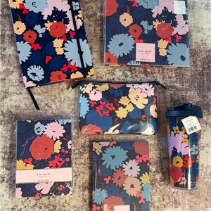 Kate Spade Swing Flora Desk stationery Accessories Set - Multicolor